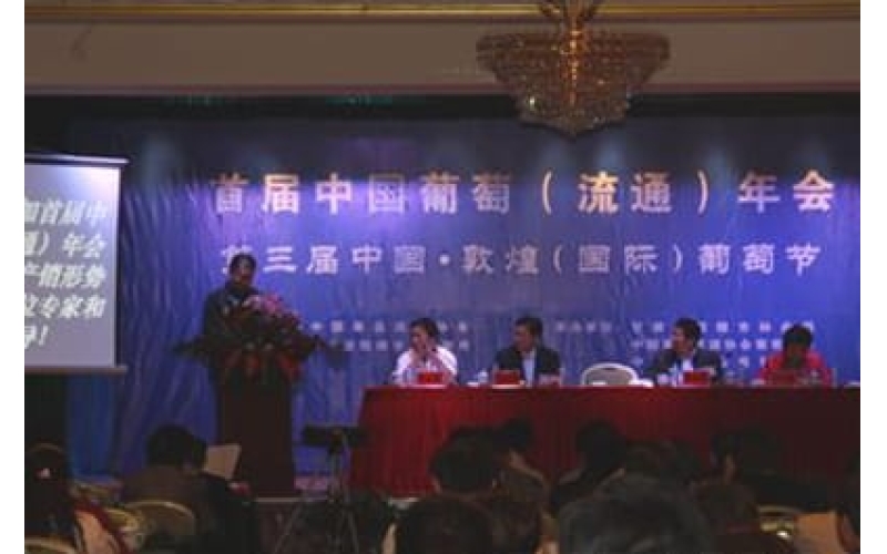 首屆中國(guó)葡萄（流通）年會(huì)暨全國(guó)葡萄產(chǎn)銷形勢(shì)分析會(huì)在敦煌隆重召開(kāi)